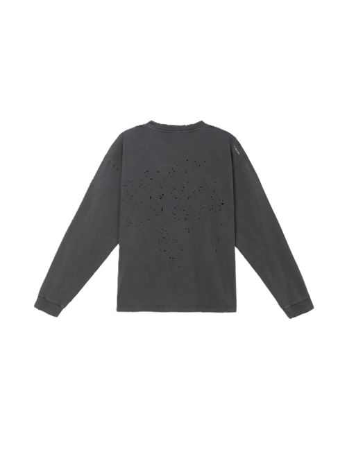 SatisfyT-shirt MothTech™ con effetto vissuto SATISFY | 11073-00A02AGEDBLACK SAB